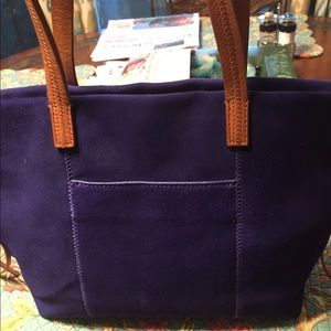 Blue/purple suede Hobo bag